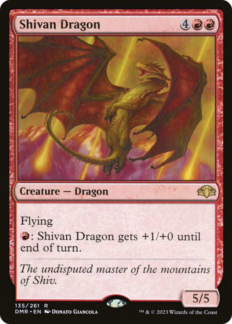 Shivan Dragon [Dominaria Remastered] | The CG Realm
