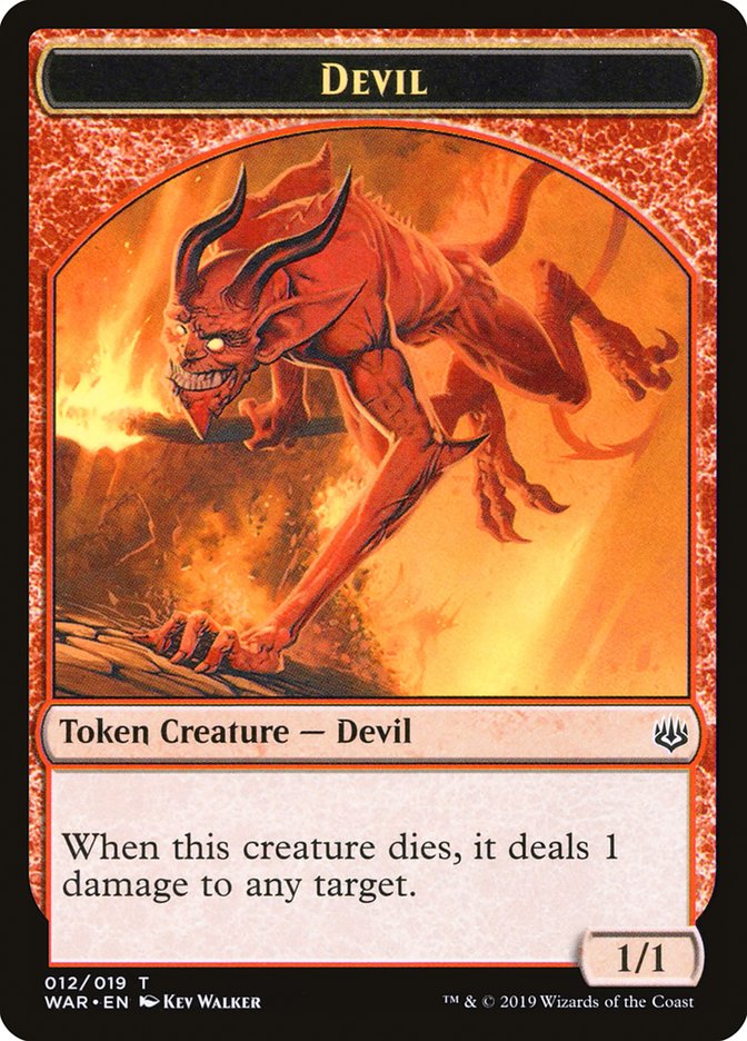 Devil Token [War of the Spark Tokens] | The CG Realm