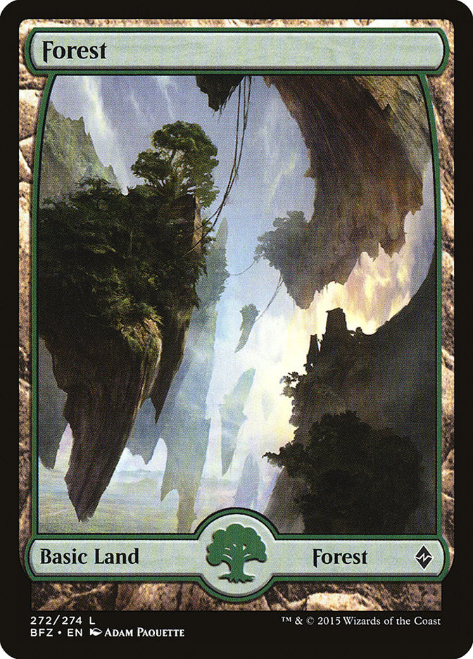 Forest (272) (Full Art) [Battle for Zendikar] | The CG Realm