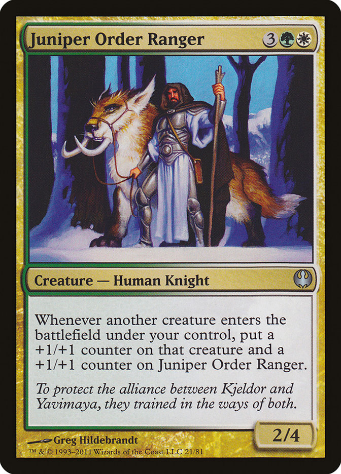 Juniper Order Ranger [Duel Decks: Knights vs. Dragons] | The CG Realm