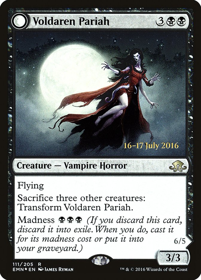 Voldaren Pariah // Abolisher of Bloodlines [Eldritch Moon Prerelease Promos] | The CG Realm