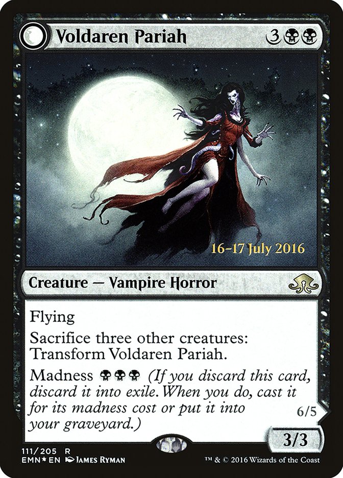 Voldaren Pariah (PRE-111) - Eldritch Moon Promos: (mooneldrazidfc) Foil