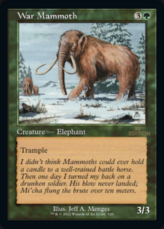 War Mammoth (Retro Frame) (30A-520) - 30th Anniversary Edition