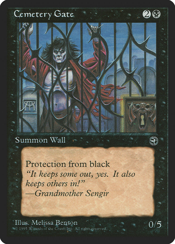 Cemetery Gate (Grandmother Sengir Flavor Text) [Homelands] | The CG Realm