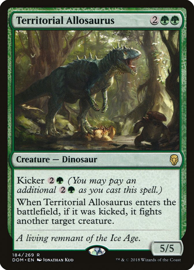 Territorial Allosaurus [Dominaria] | The CG Realm