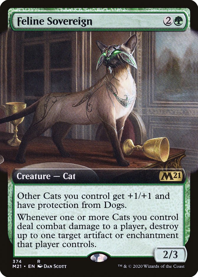 Feline Sovereign (Extended Art) [Core Set 2021] | The CG Realm