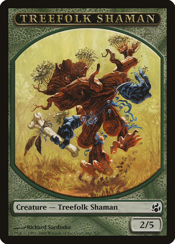 Treefolk Shaman Token [Morningtide Tokens] | The CG Realm