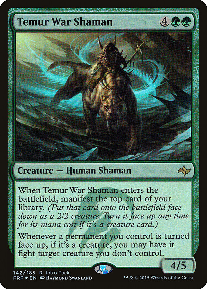 Temur War Shaman (Intro Pack) [Fate Reforged Promos] | The CG Realm