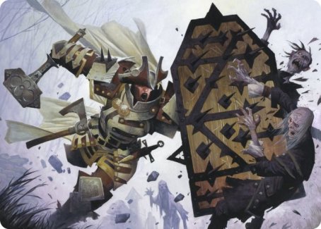 Estwald Shieldbasher Art Card [Innistrad: Crimson Vow Art Series] | The CG Realm