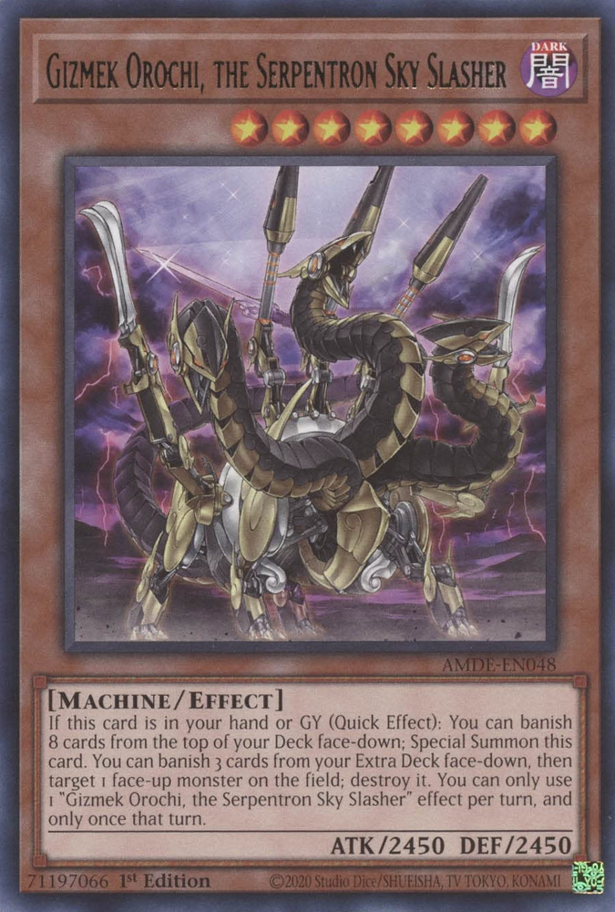 Gizmek Orochi, the Serpentron Sky Slasher [AMDE-EN048] Rare | The CG Realm