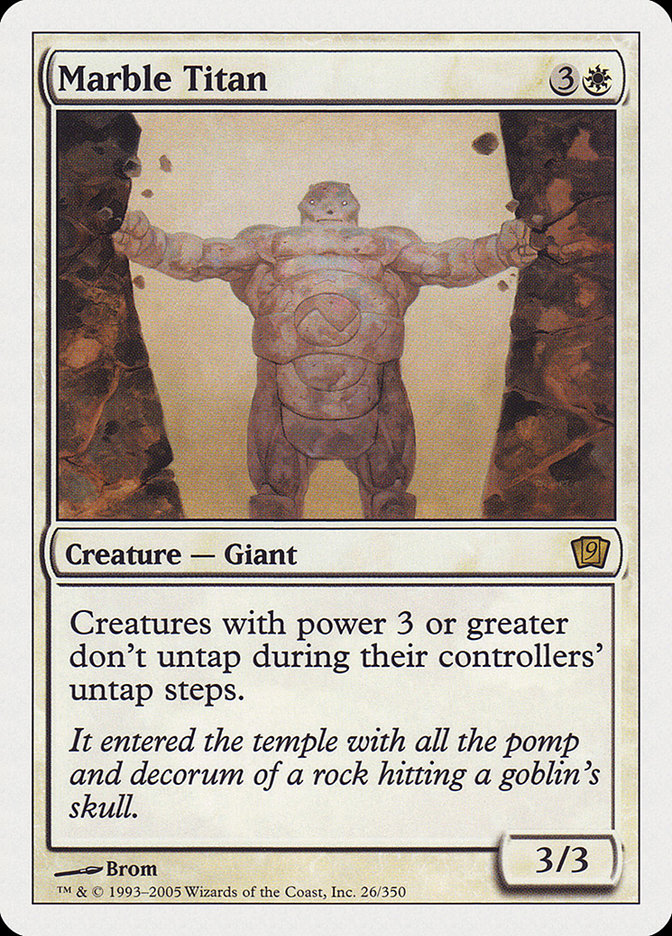 Marble Titan [Ninth Edition] | The CG Realm