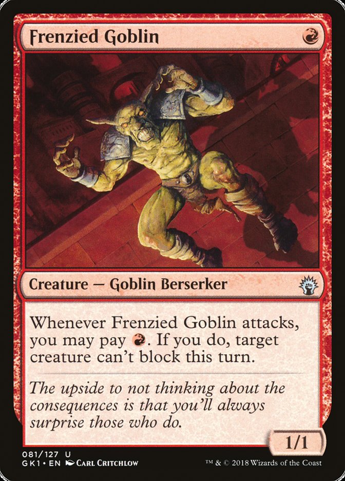 Frenzied Goblin [Guilds of Ravnica Guild Kit] | The CG Realm