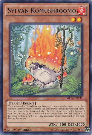 Sylvan Komushroomo [MP14-EN197] Rare | The CG Realm