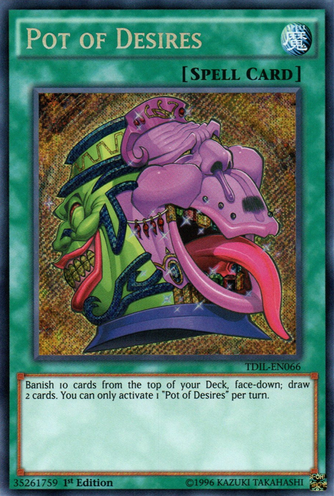 Pot of Desires [TDIL-EN066] Secret Rare | The CG Realm