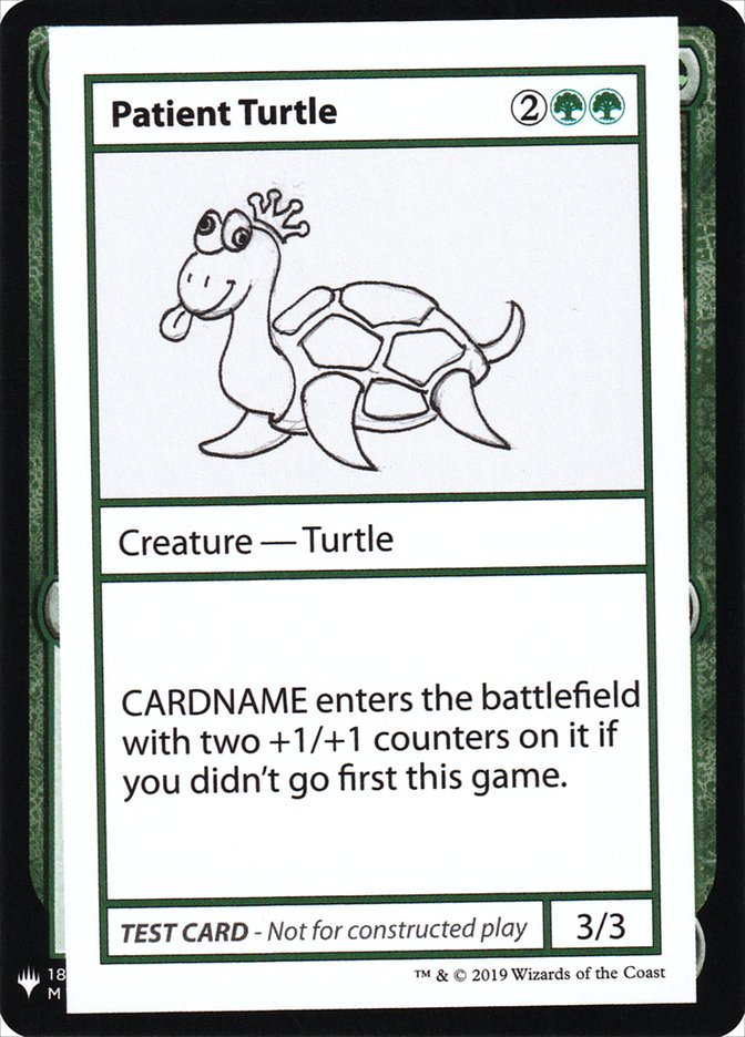 Patient Turtle [Mystery Booster Playtest Cards] | The CG Realm