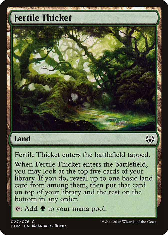 Fertile Thicket [Duel Decks: Nissa vs. Ob Nixilis] | The CG Realm