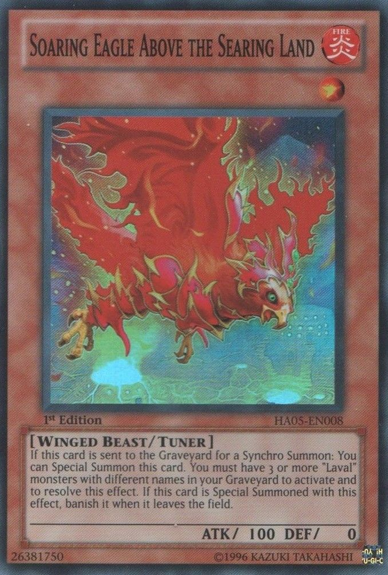 Soaring Eagle Above the Searing Land [HA05-EN008] Super Rare | The CG Realm