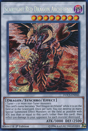 Scarlight Red Dragon Archfiend [DOCS-EN046] Secret Rare | The CG Realm