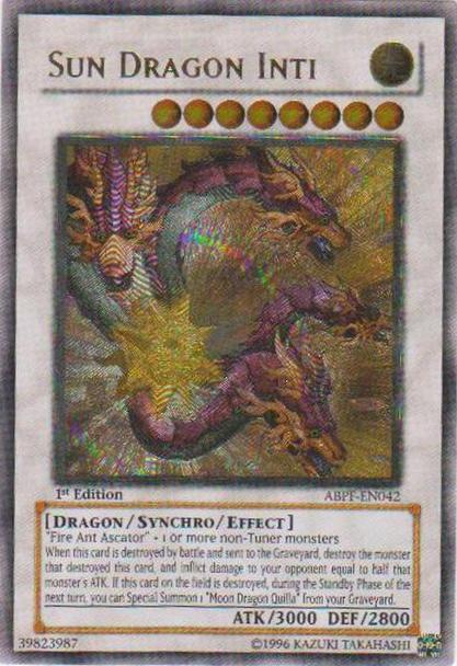 Sun Dragon Inti [ABPF-EN042] Ultimate Rare | The CG Realm