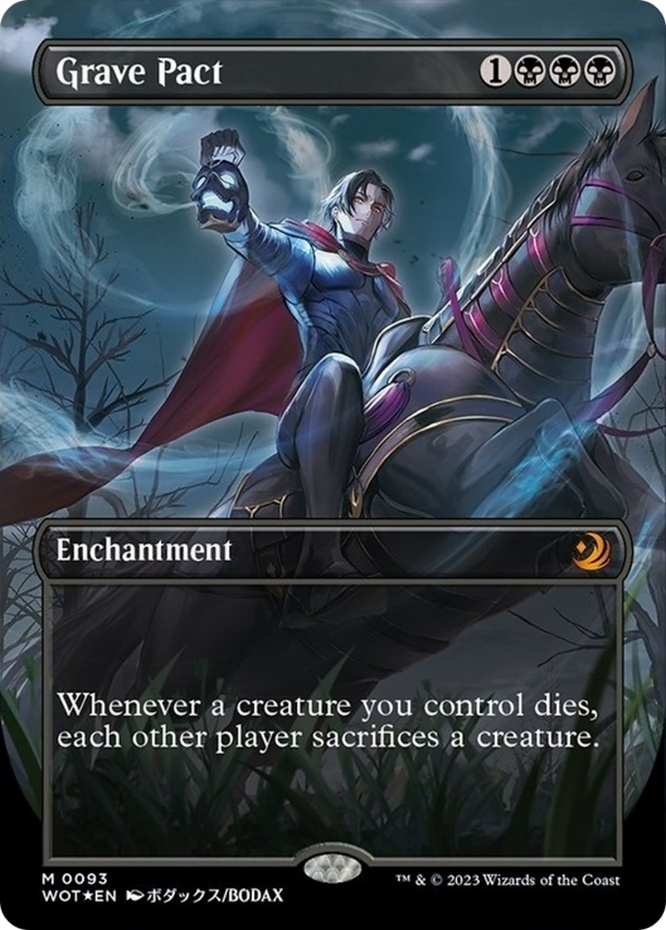 Grave Pact (Anime Borderless) (Confetti Foil) [Wilds of Eldraine: Enchanting Tales] | The CG Realm