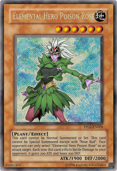 Elemental Hero Poison Rose [PP02-EN006] Secret Rare | The CG Realm