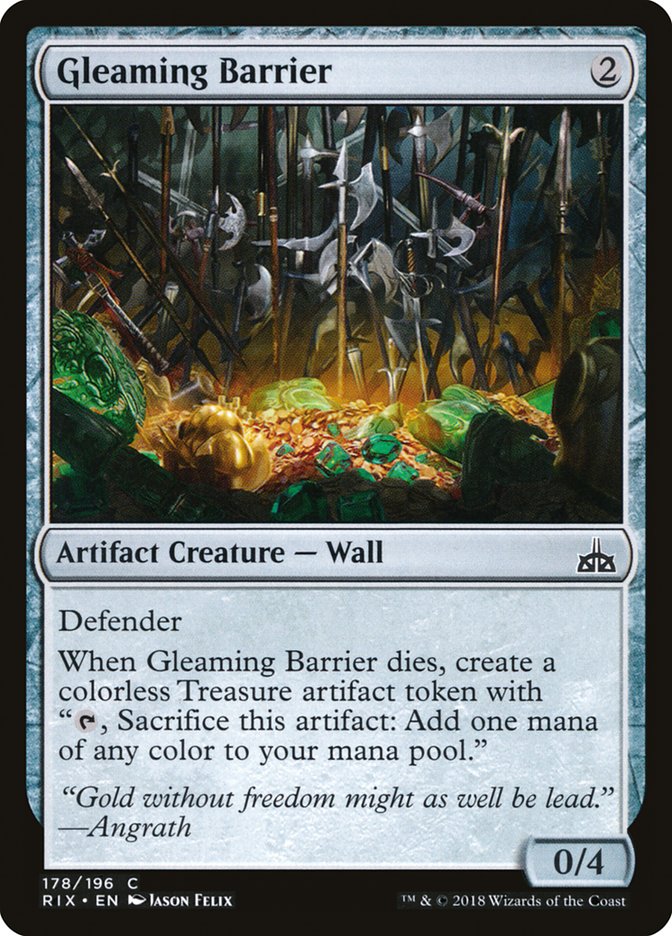 Gleaming Barrier [Rivals of Ixalan] | The CG Realm