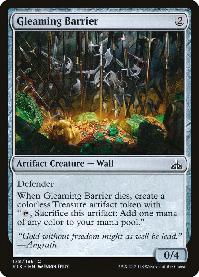 Gleaming Barrier [Rivals of Ixalan] | The CG Realm