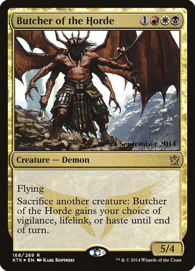 Butcher of the Horde [Khans of Tarkir Prerelease Promos] | The CG Realm
