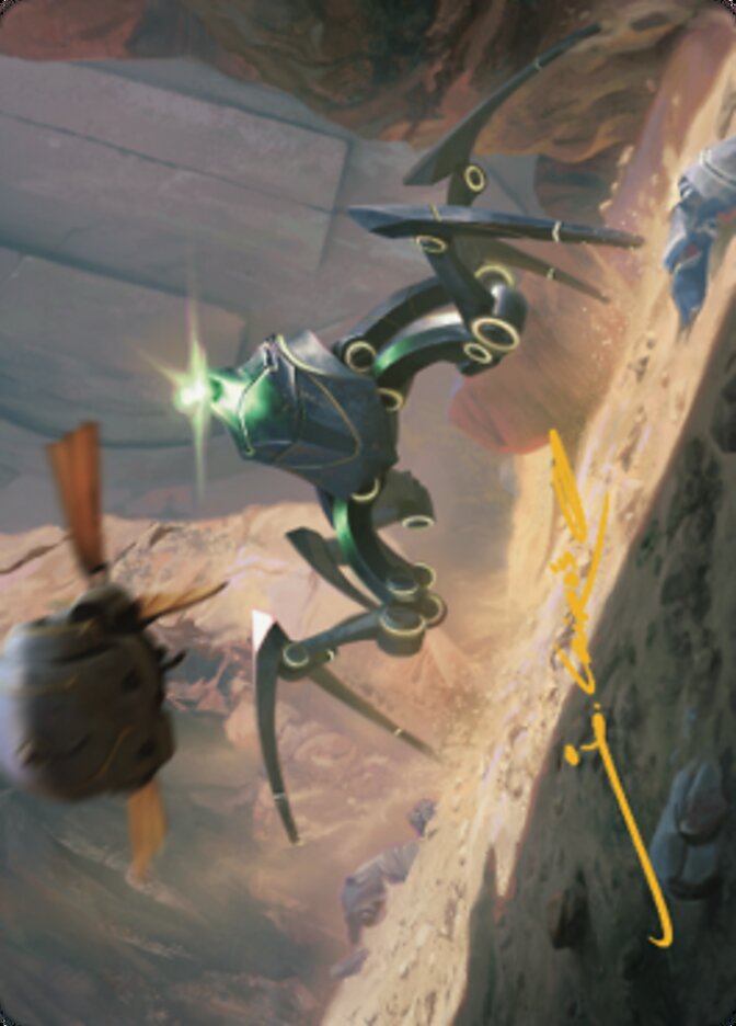Thran Spider Art Card (Gold-Stamped Signature) [The Brothers' War Art Series] | The CG Realm