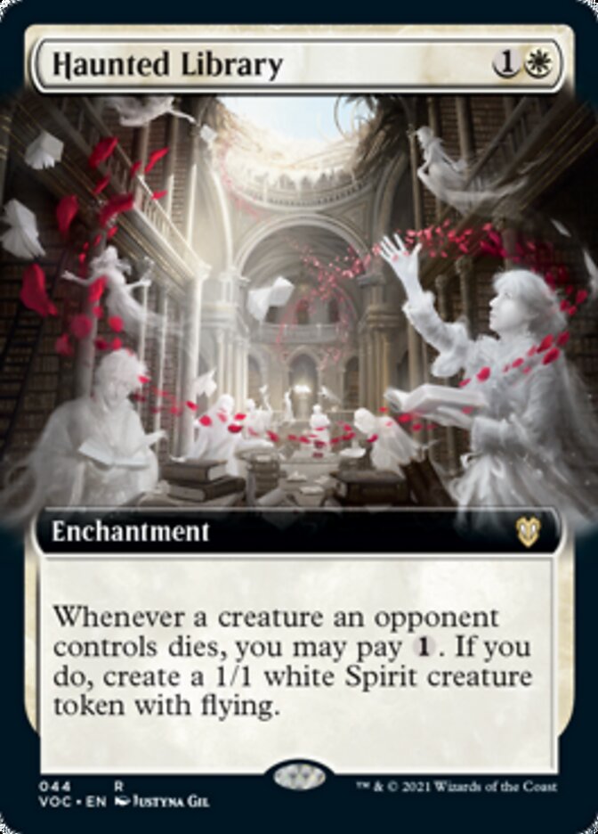 Haunted Library (Extended Art) [Innistrad: Crimson Vow Commander] | The CG Realm