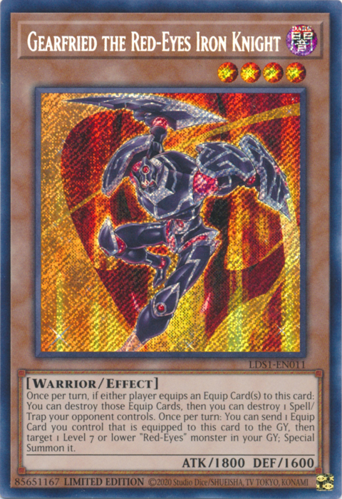 Gearfried the Red-Eyes Iron Knight [LDS1-EN011] Secret Rare | The CG Realm