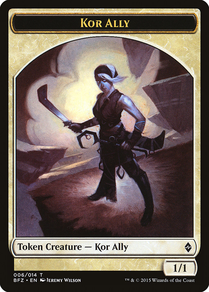 Kor Ally Token [Battle for Zendikar Tokens] | The CG Realm