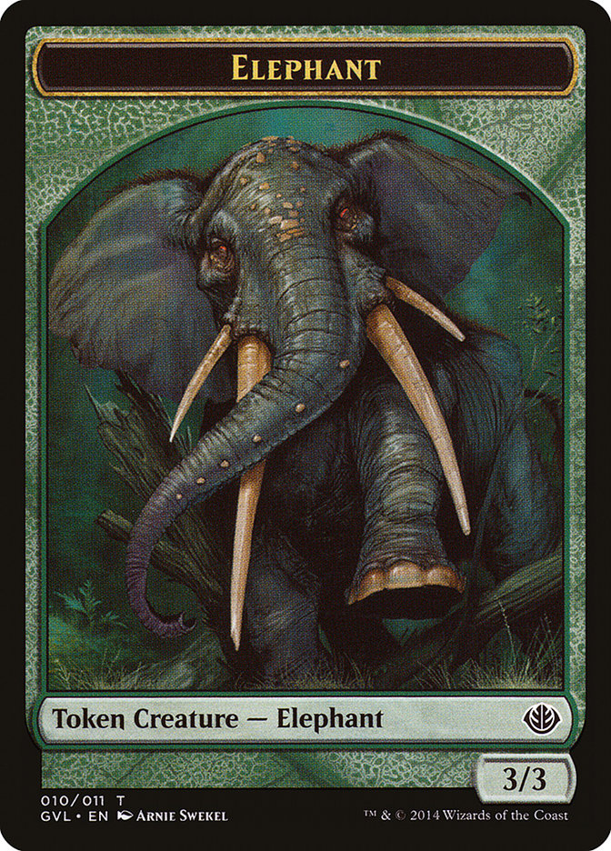 Elephant Token (Garruk vs. Liliana) [Duel Decks Anthology Tokens] | The CG Realm