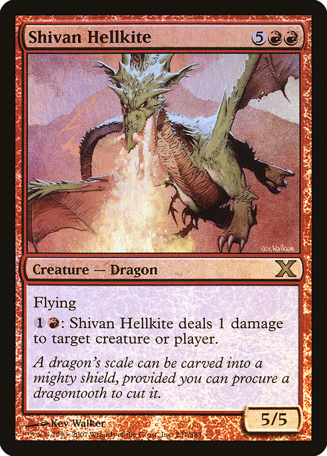 Shivan Hellkite (Premium Foil) [Tenth Edition] | The CG Realm