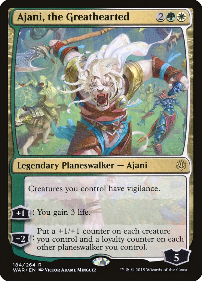 Ajani, the Greathearted [War of the Spark] | The CG Realm