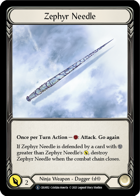 Zephyr Needle [U-CRU052] (Crucible of War Unlimited)  Unlimited Normal | The CG Realm