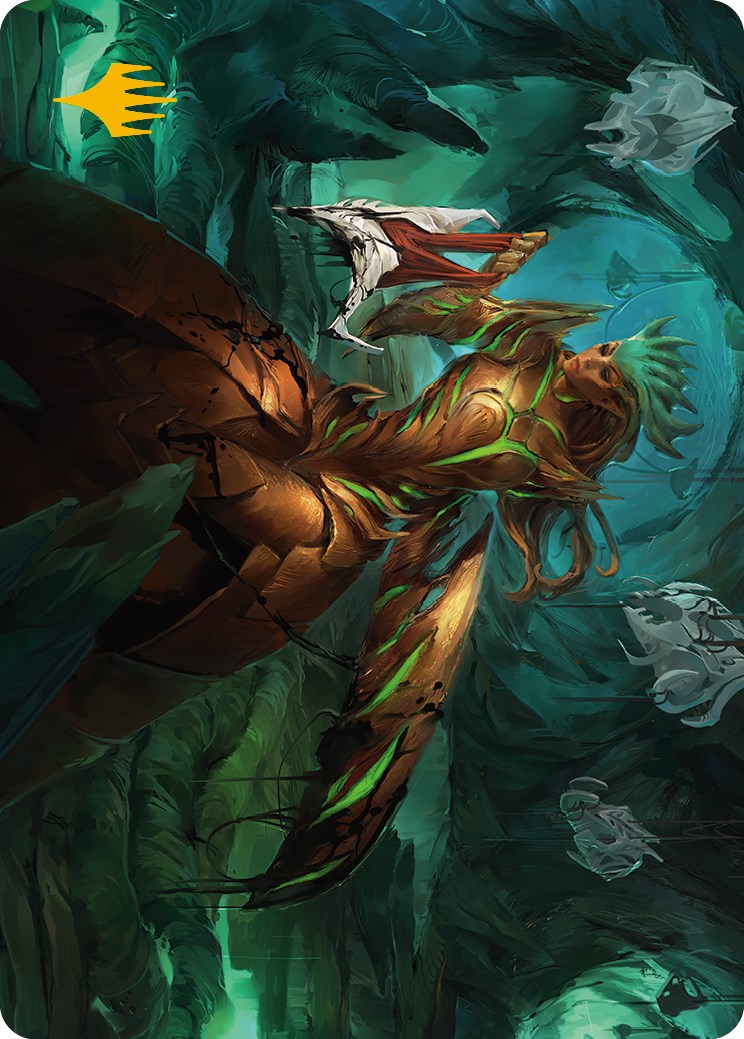 Glissa Sunslayer Art Card (Gold-Stamped Signature) [Phyrexia: All Will Be One Art Series] | The CG Realm