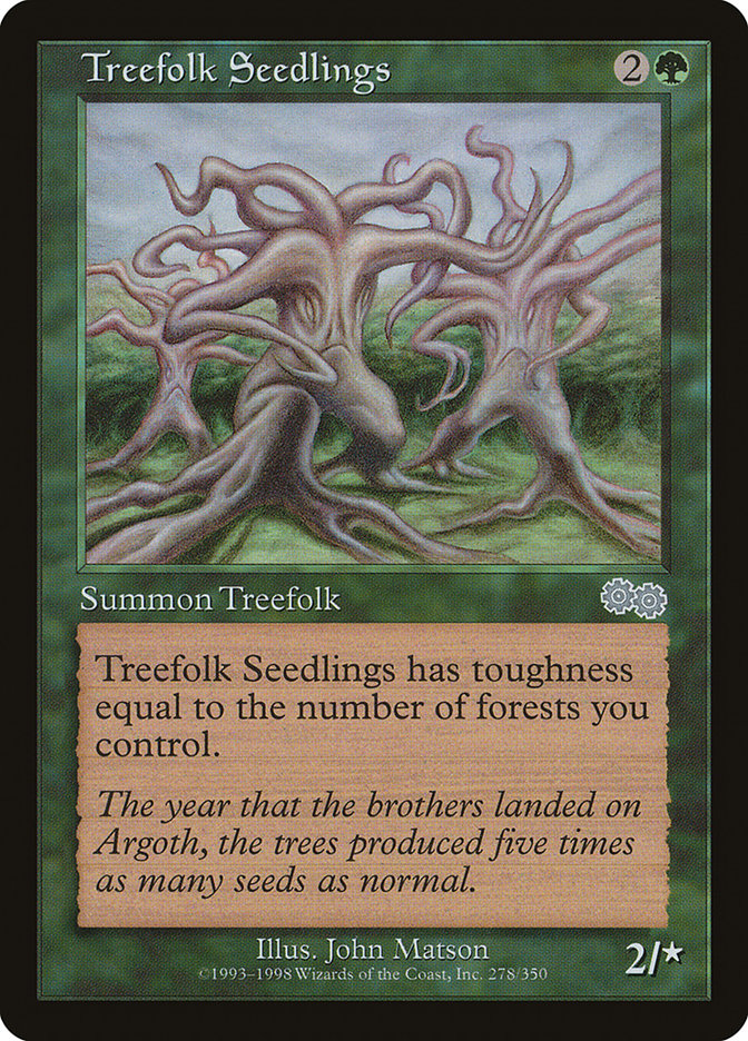 Treefolk Seedlings [Urza's Saga] | The CG Realm