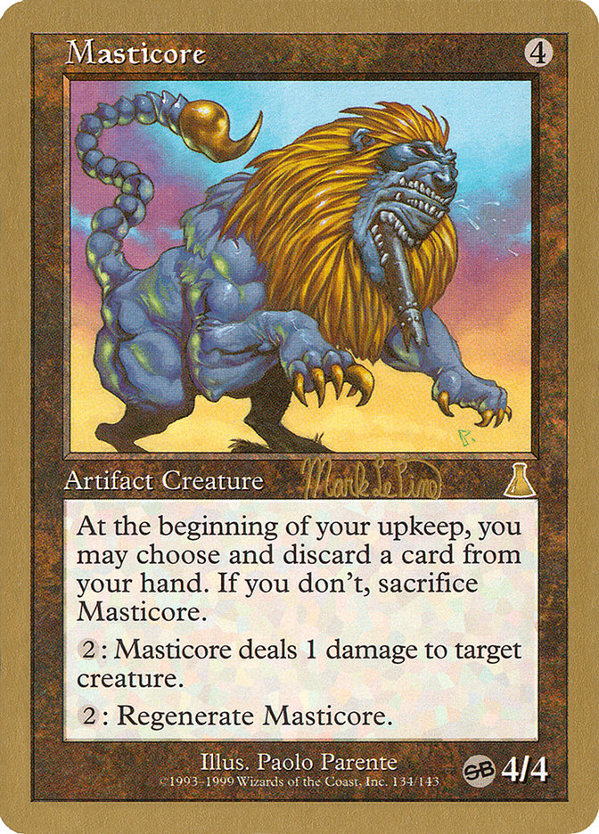 Masticore (Mark Le Pine) (SB) [World Championship Decks 1999] | The CG Realm