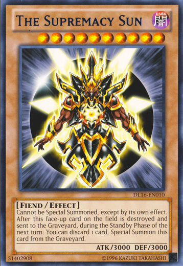 The Supremacy Sun (Blue) [DL16-EN010] Rare | The CG Realm