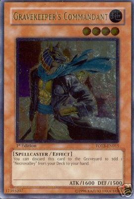 Gravekeeper's Commandant [FOTB-EN015] Ultimate Rare | The CG Realm