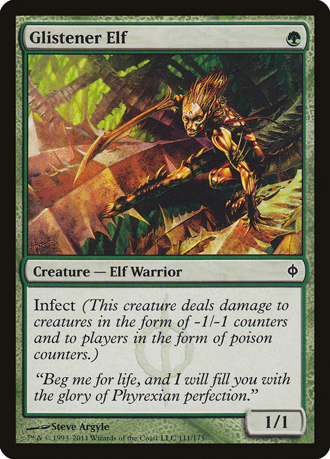 Glistener Elf [New Phyrexia] | The CG Realm