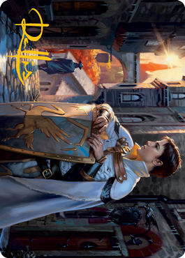 Dennick, Pious Apprentice Art Card (Gold-Stamped Signature) [Innistrad: Midnight Hunt Art Series] | The CG Realm