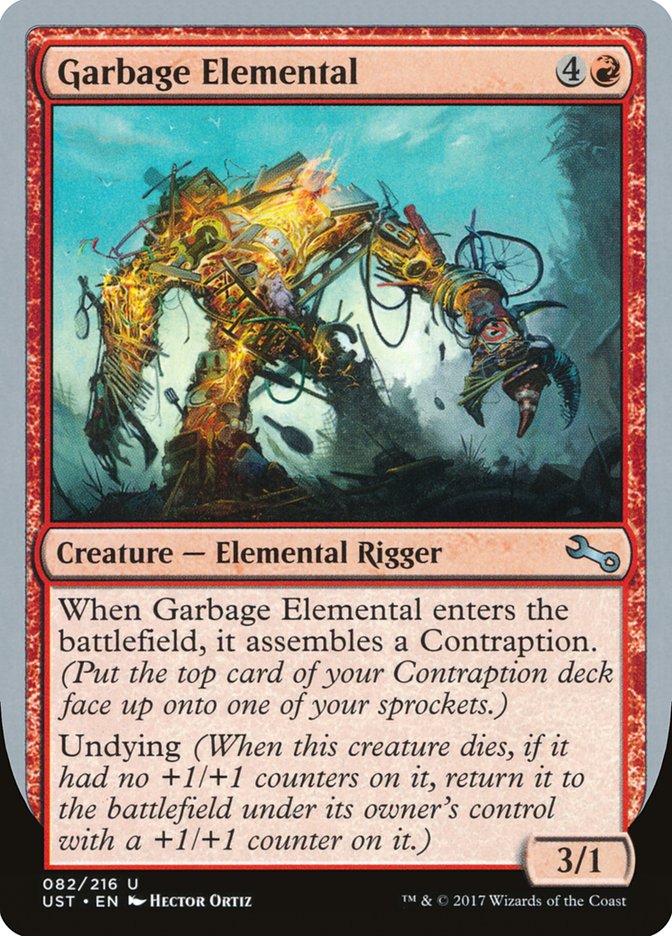 Garbage Elemental (3/1 Creature) [Unstable] | The CG Realm