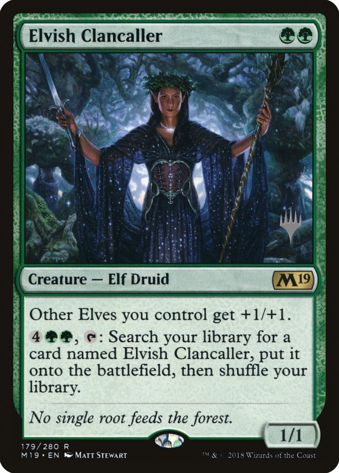 Elvish Clancaller (Promo Pack) [Core Set 2019 Promos] | The CG Realm