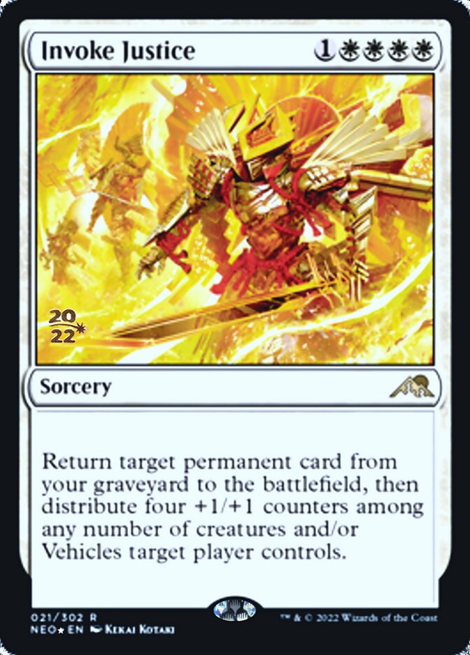 Invoke Justice [Kamigawa: Neon Dynasty Prerelease Promos] | The CG Realm