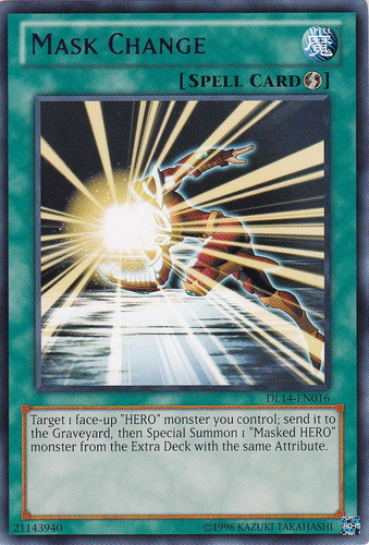 Mask Change (Blue) [DL14-EN016] Rare | The CG Realm