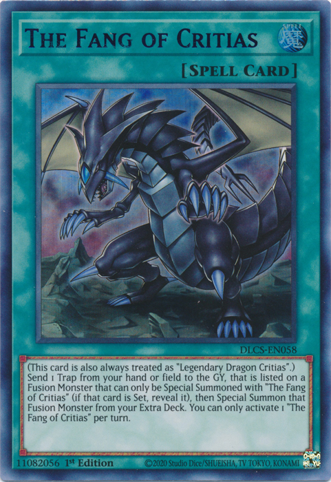 The Fang of Critias (Blue) [DLCS-EN058] Ultra Rare | The CG Realm