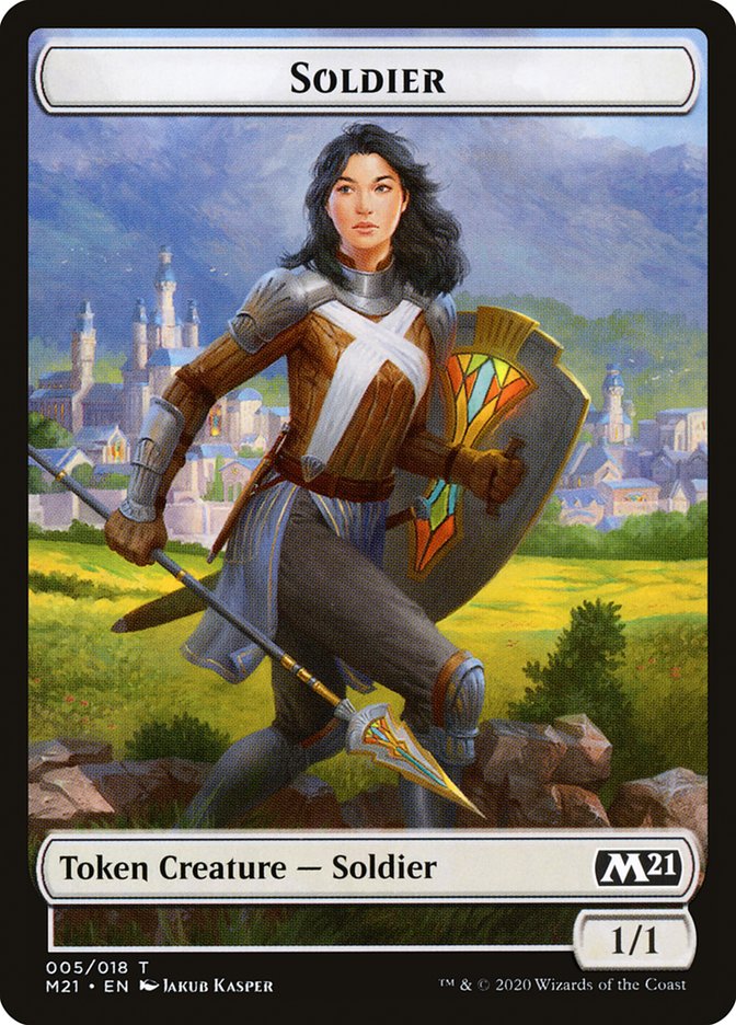 Cat (020) // Soldier Double-Sided Token [Core Set 2021 Tokens] | The CG Realm