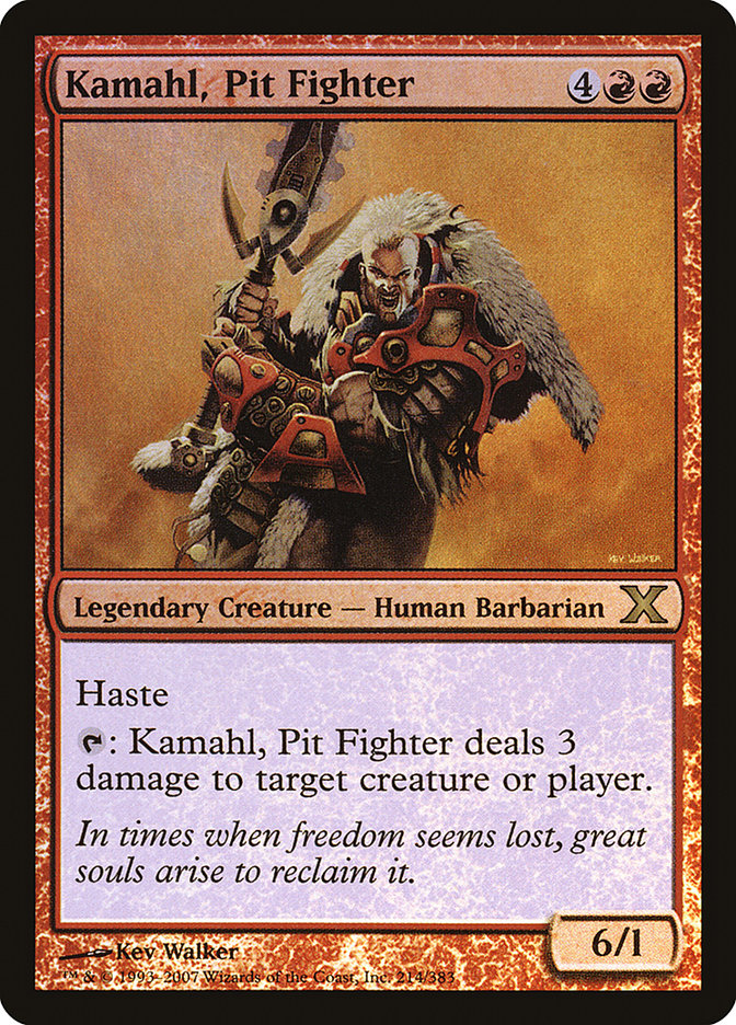 Kamahl, Pit Fighter (Premium Foil) [Tenth Edition] | The CG Realm